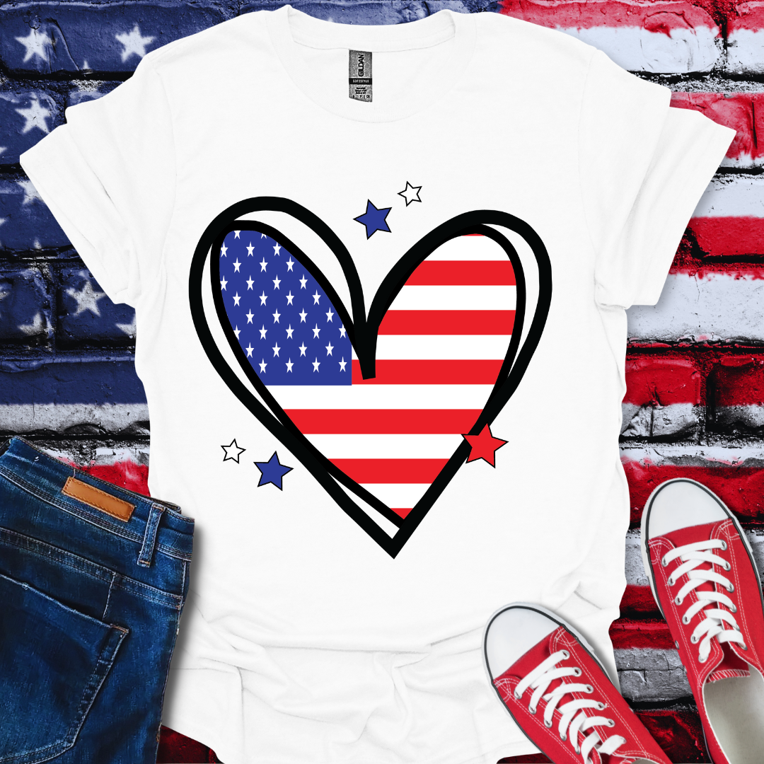 USA Heart T-Shirt