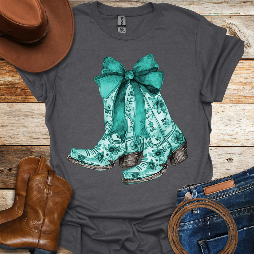 Turquoise Boots T-Shirt