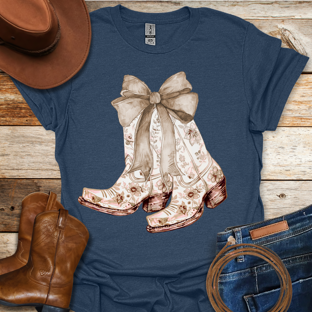 Cream Boots T-Shirt