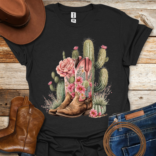 Cactus Boots T-Shirt