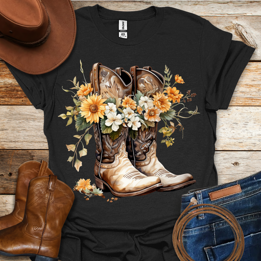 Daisy Boots T-Shirt