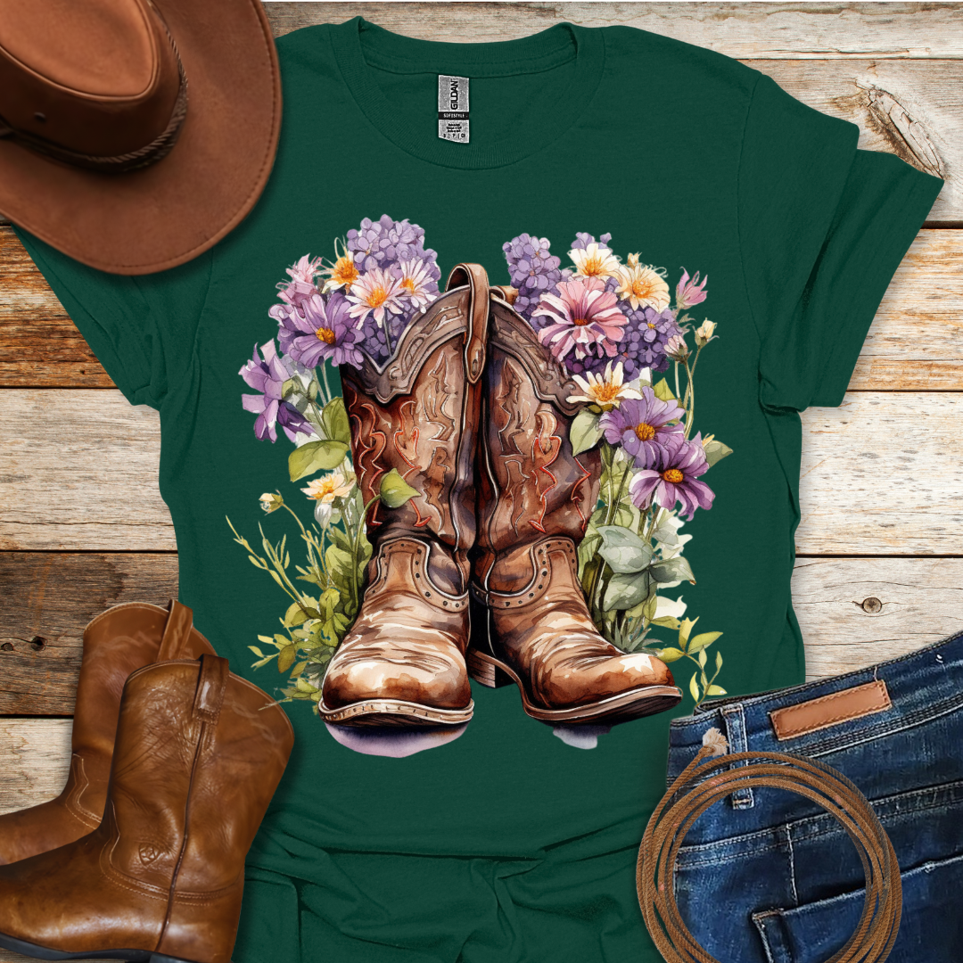 Clematis Boots T-Shirt