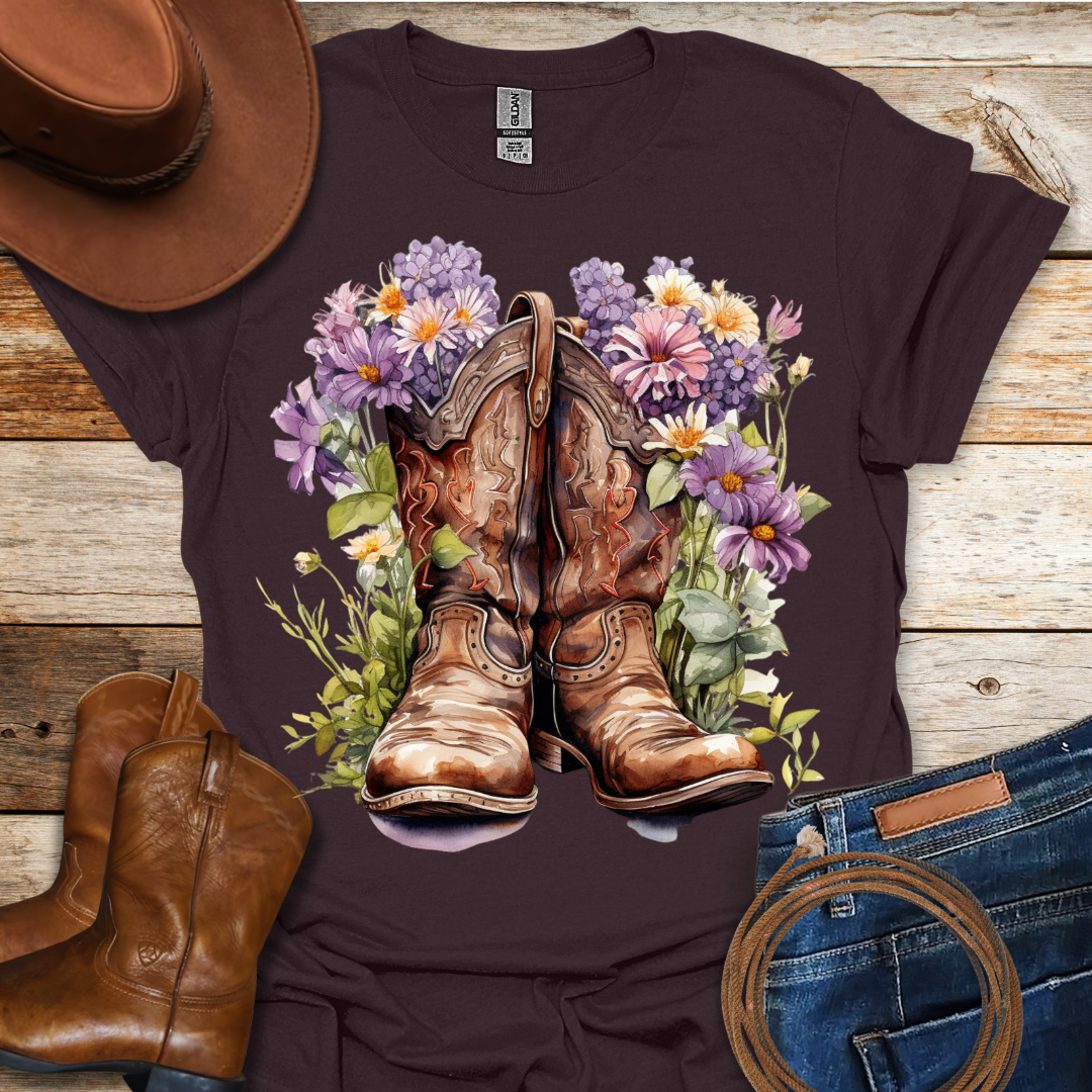 Clematis Boots T-Shirt