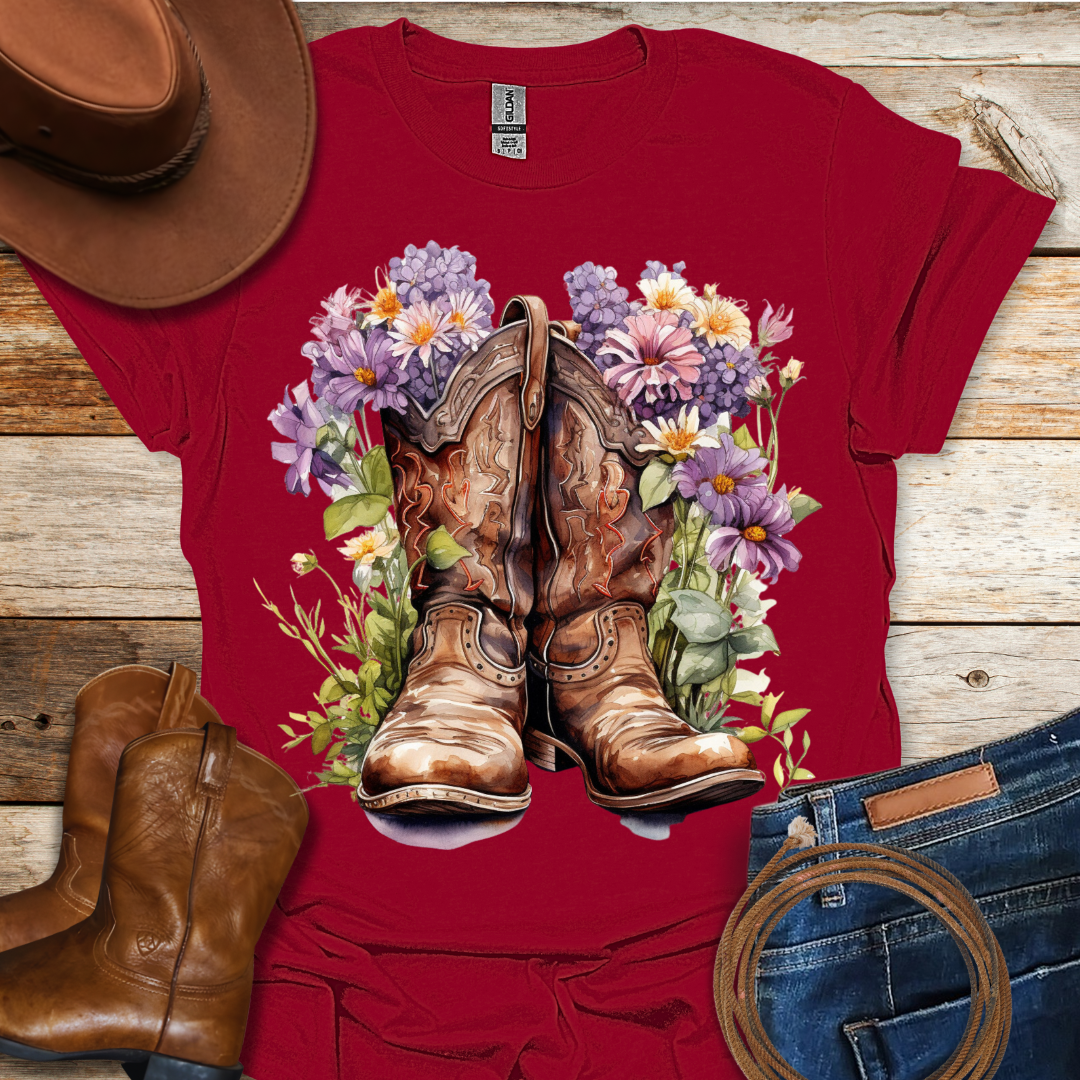 Clematis Boots T-Shirt