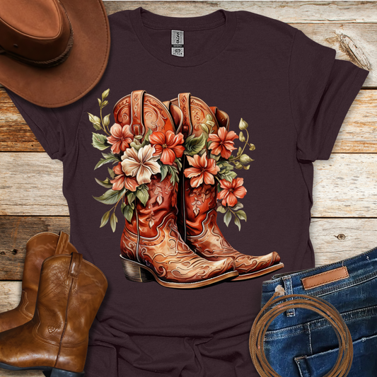 Worn Begonia Boots T-Shirt