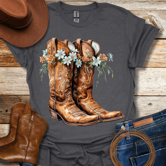Periwinkle Boots T-Shirt