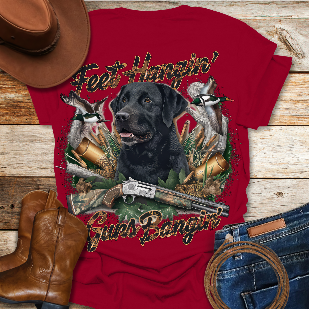 Feet Hangin T-Shirt (Back Print)