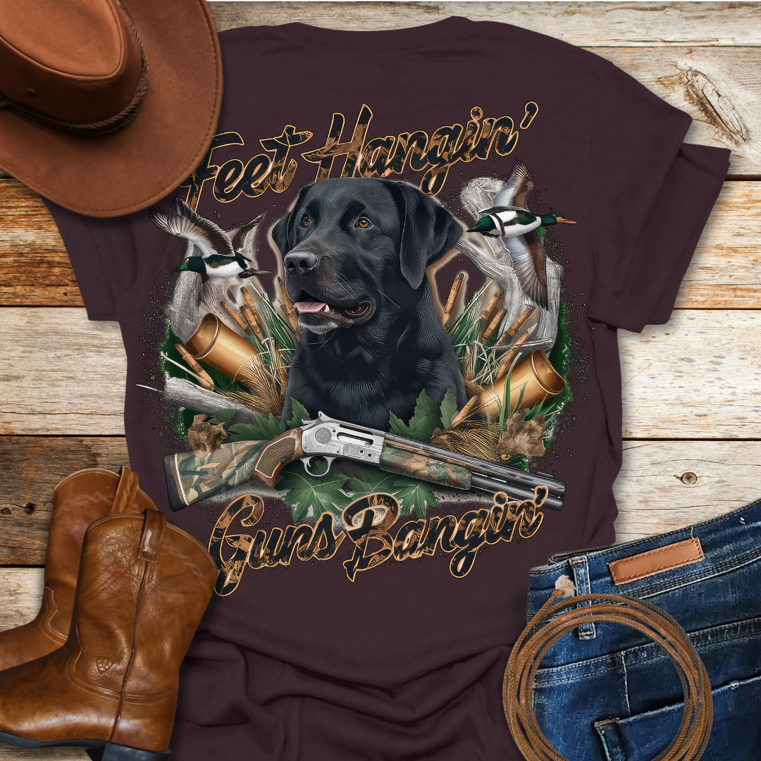 Feet Hangin T-Shirt (Back Print)