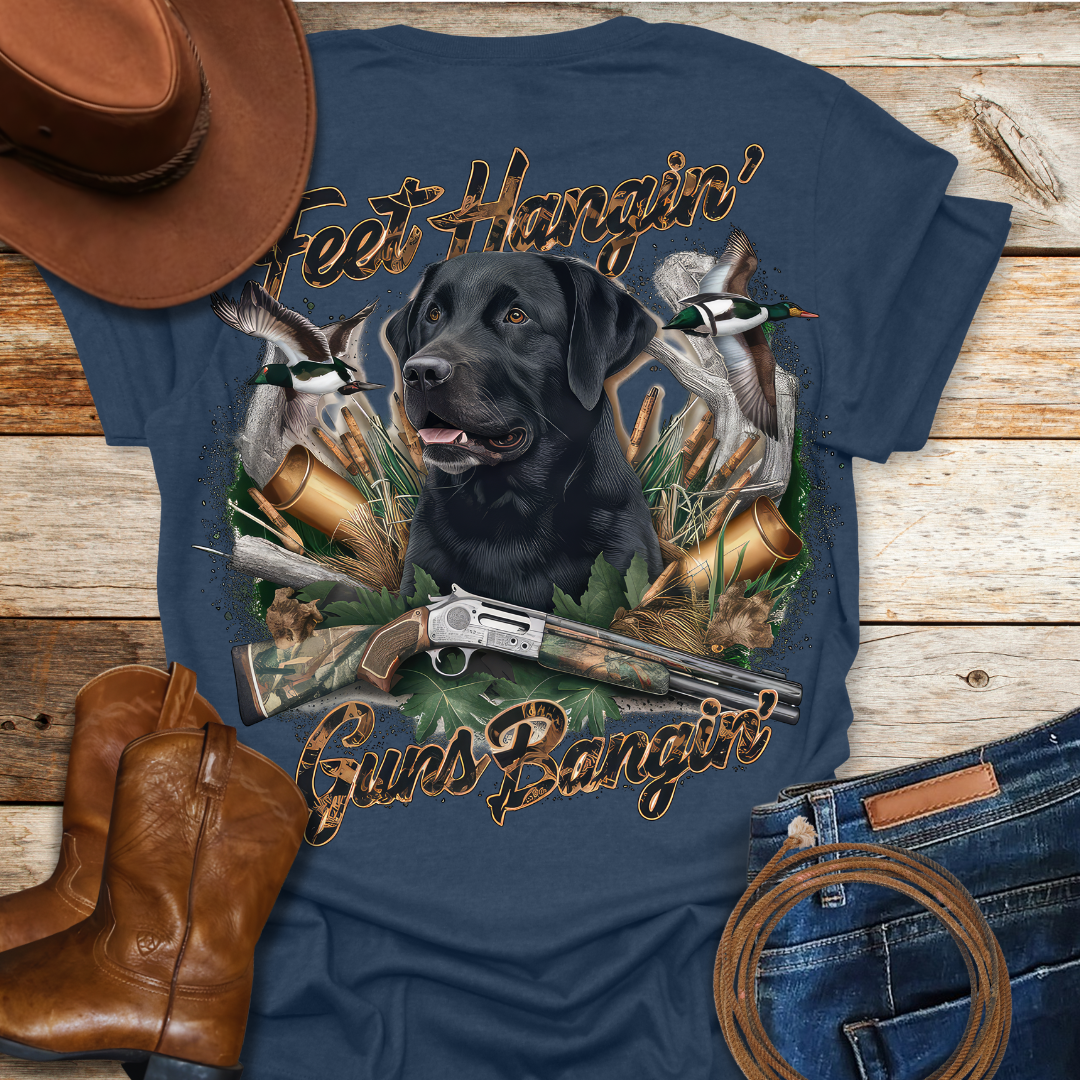 Feet Hangin T-Shirt (Back Print)