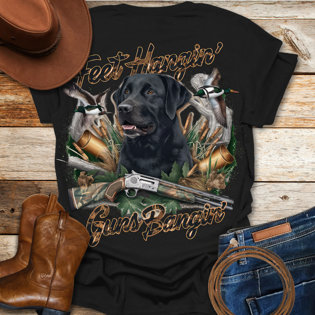 Feet Hangin T-Shirt (Back Print)