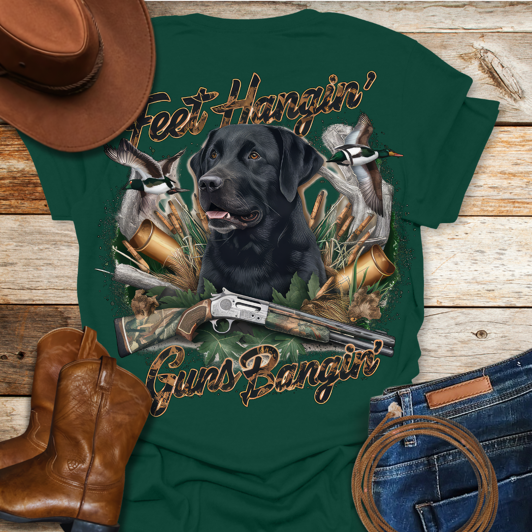 Feet Hangin T-Shirt (Back Print)