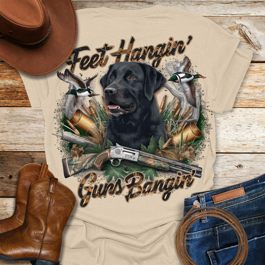 Feet Hangin T-Shirt (Back Print)