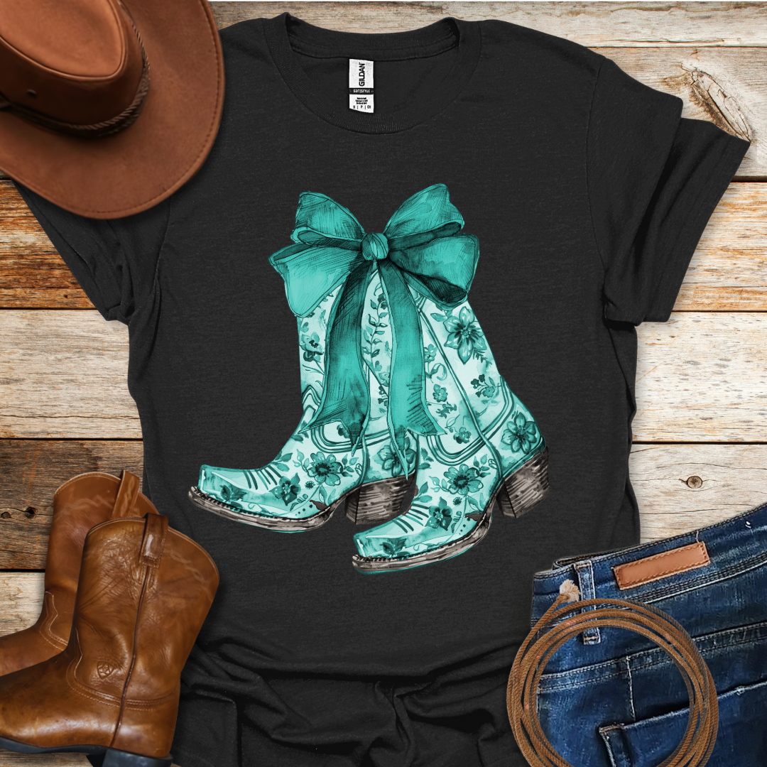 Turquoise Boots T-Shirt