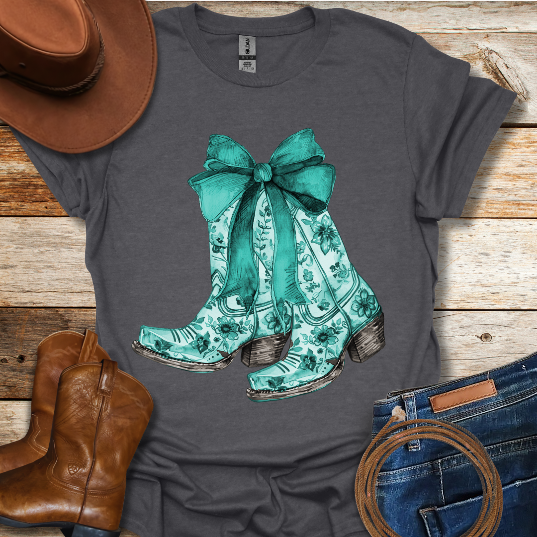 Turquoise Boots T-Shirt