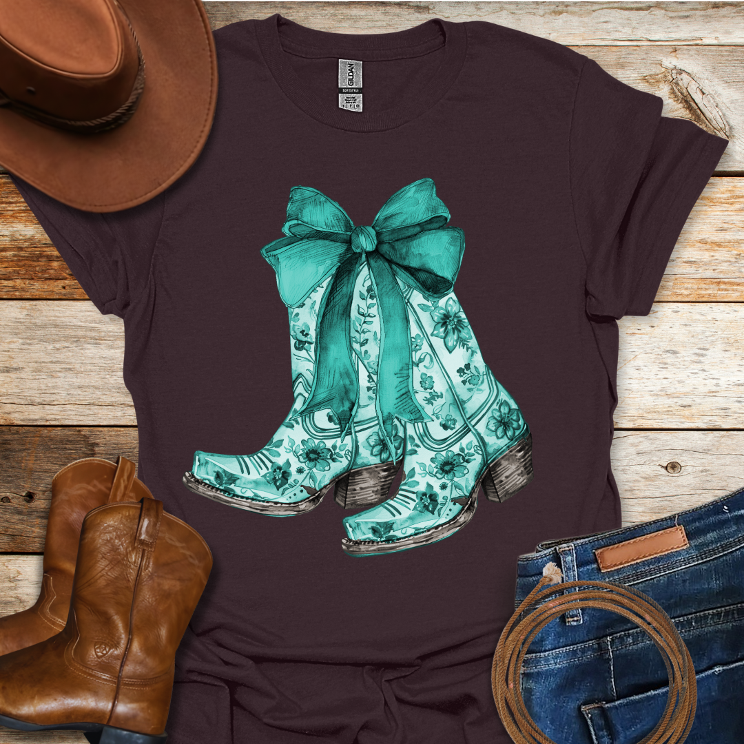 Turquoise Boots T-Shirt