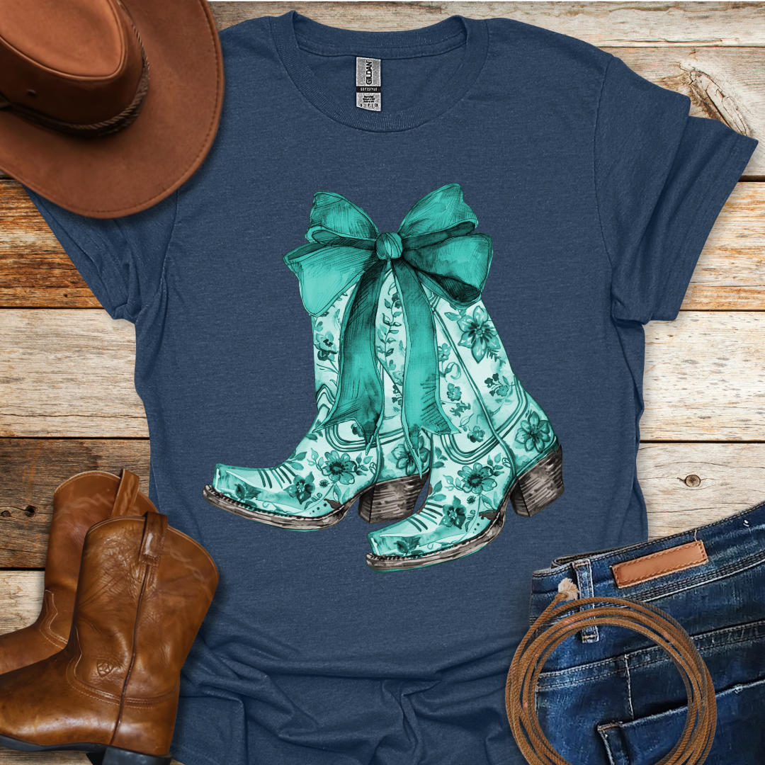 Turquoise Boots T-Shirt