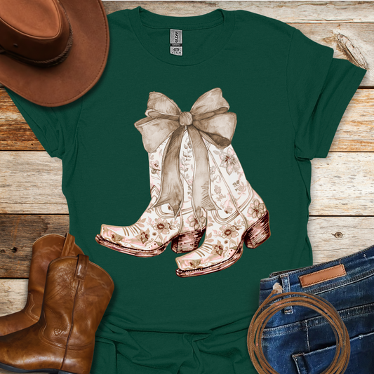 Cream Boots T-Shirt