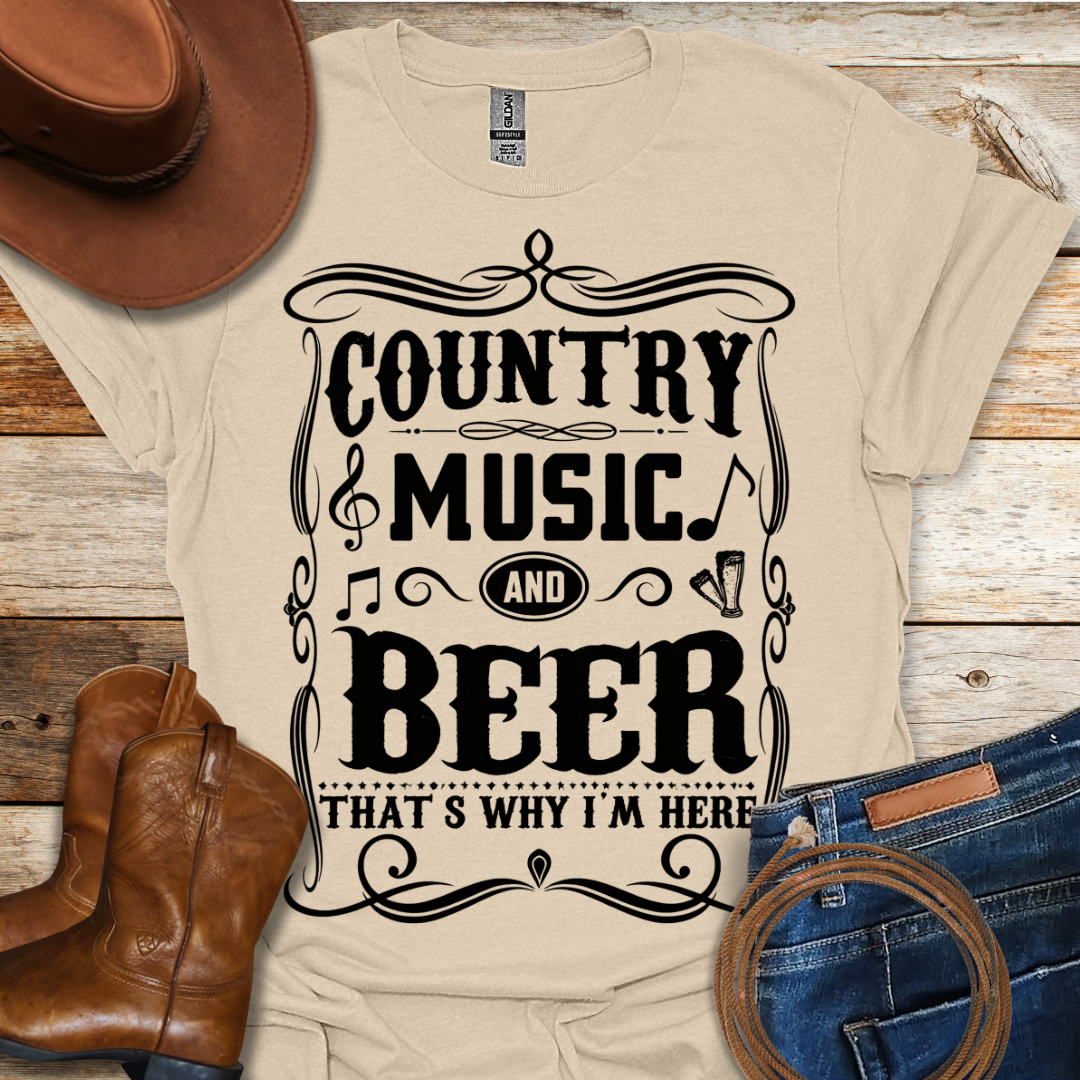 Country Music & Beer T-Shirt