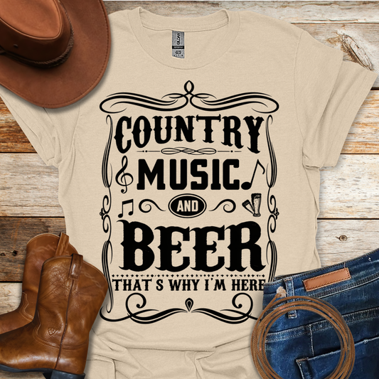 Country Music & Beer T-Shirt
