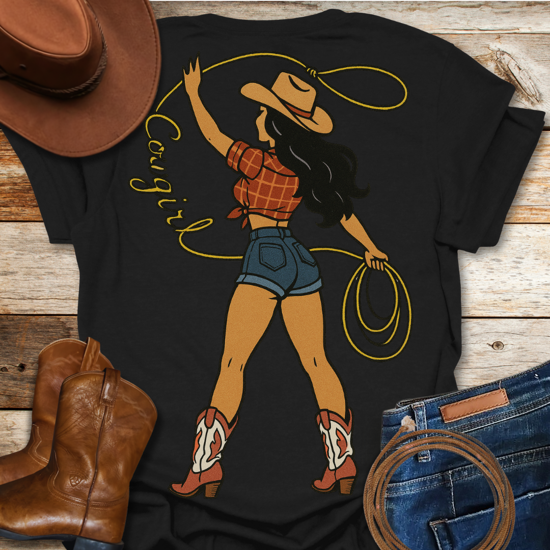 Classic Cowgirl T-Shirt (Backprint)