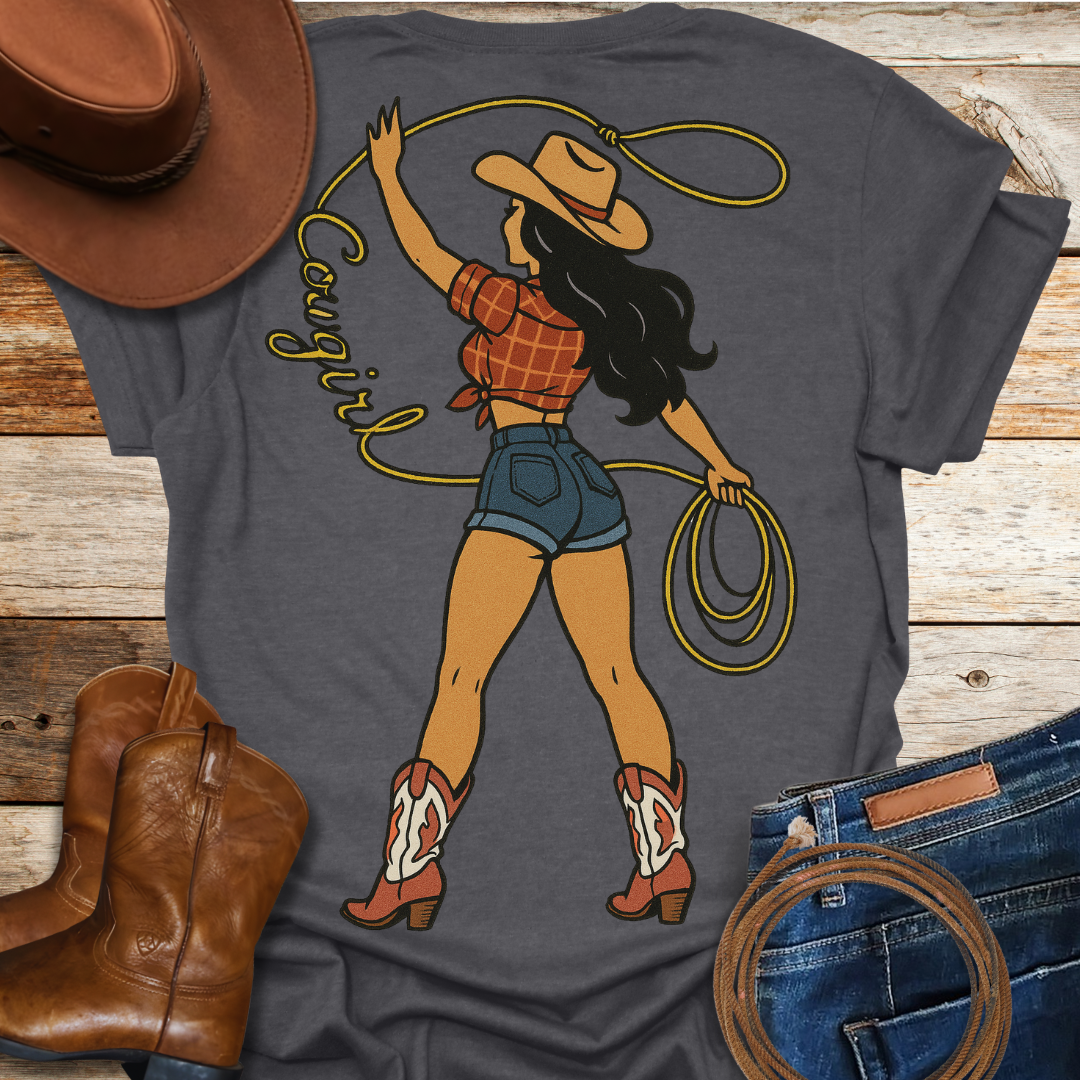 Classic Cowgirl T-Shirt (Backprint)