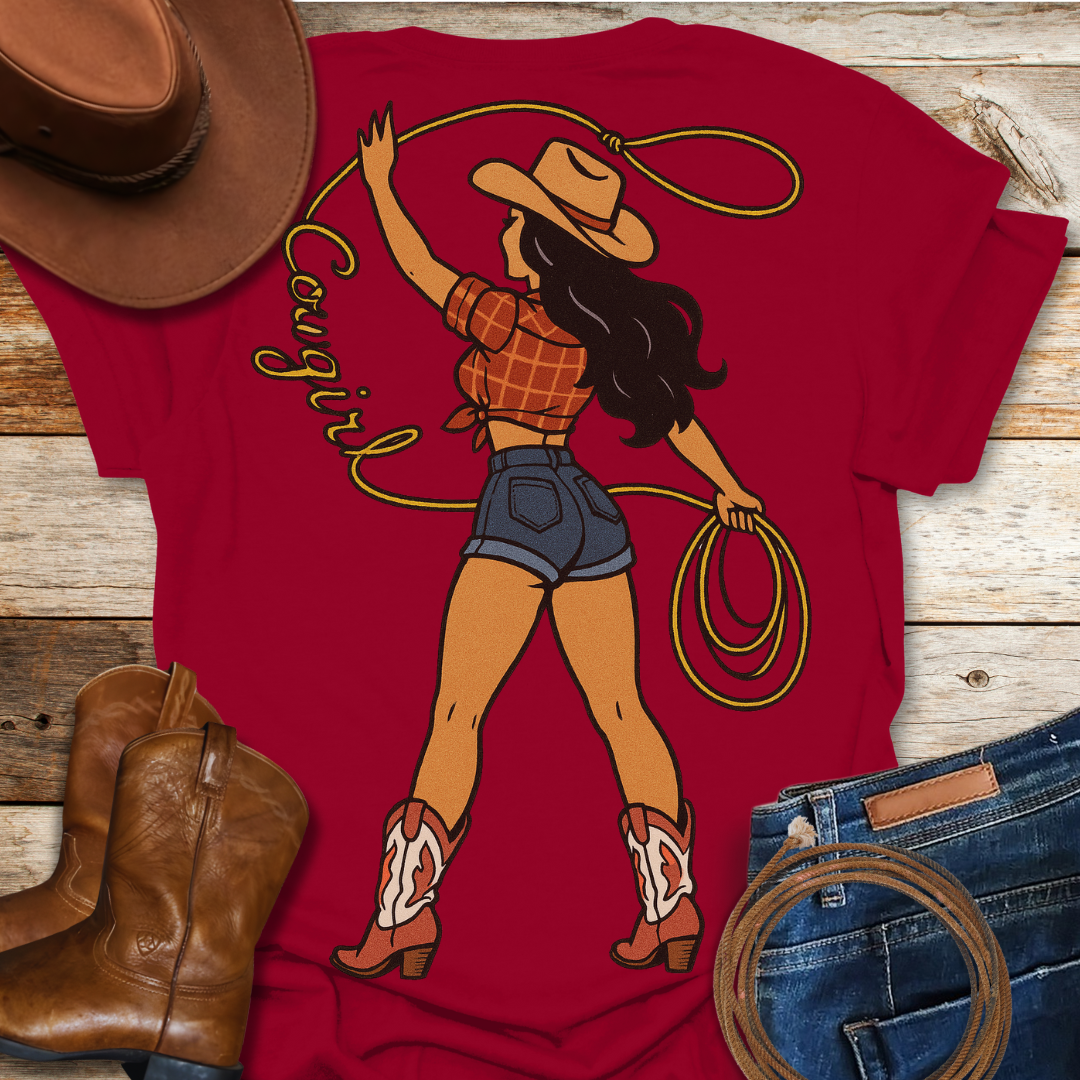 Classic Cowgirl T-Shirt (Backprint)