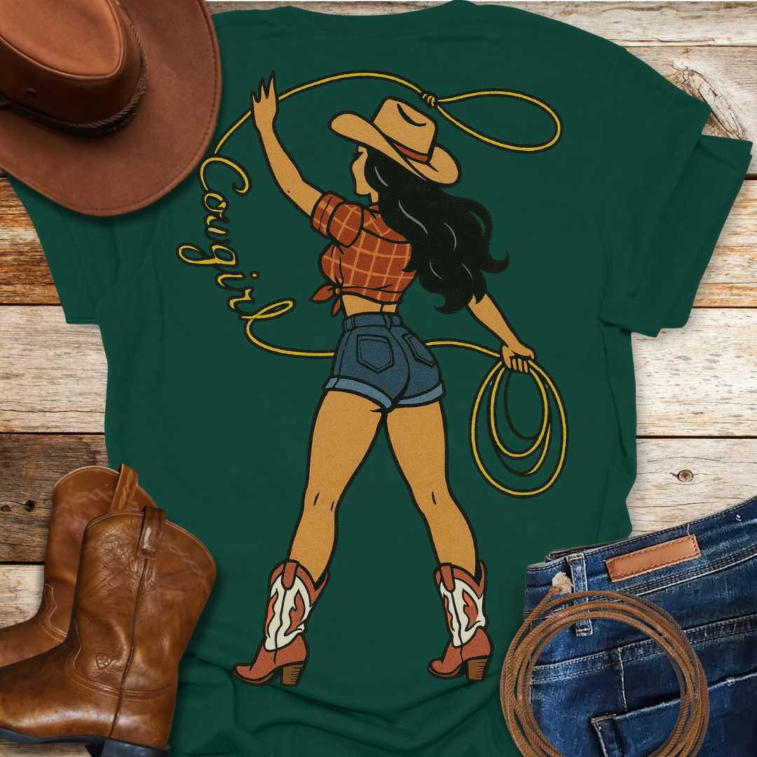 Classic Cowgirl T-Shirt (Backprint)