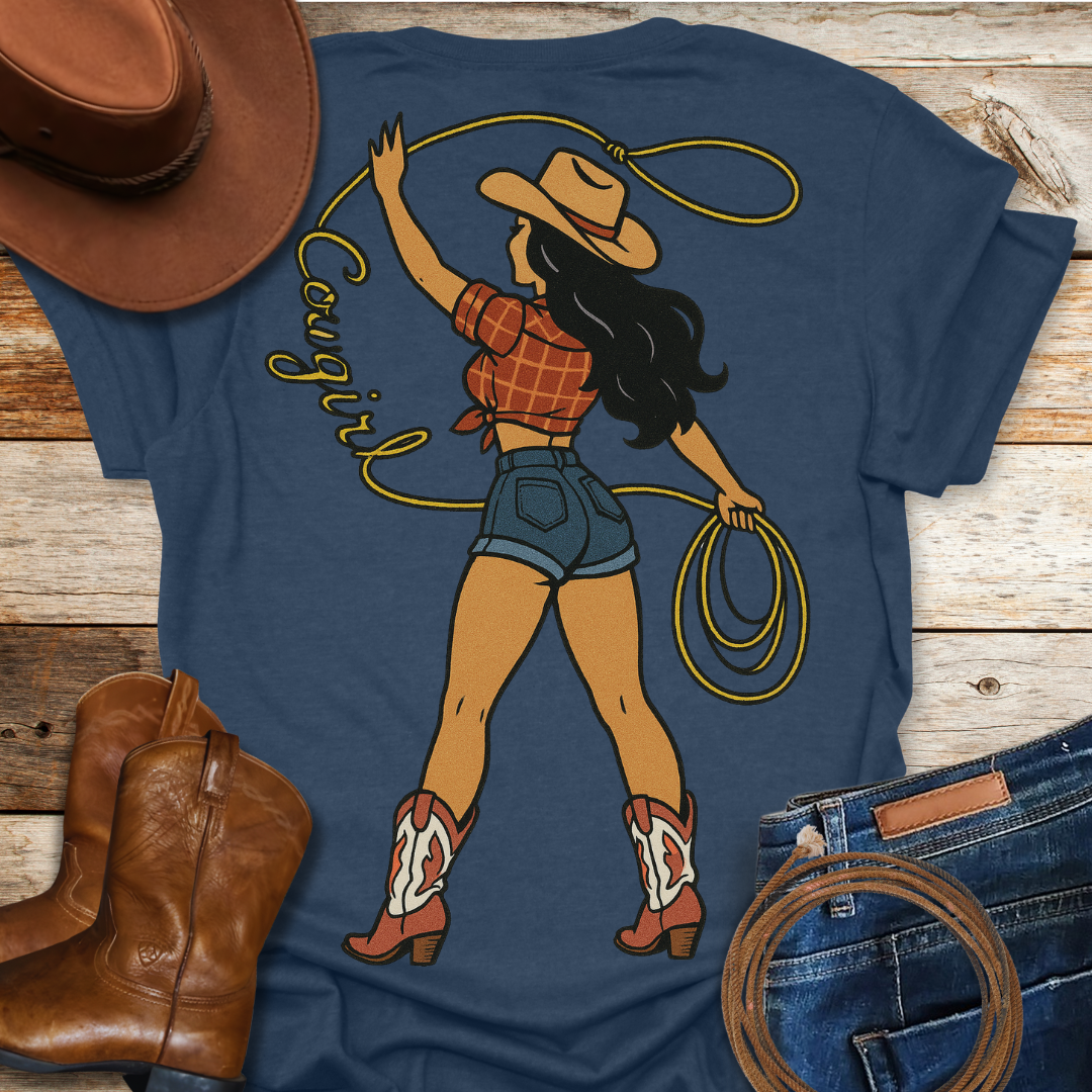 Classic Cowgirl T-Shirt (Backprint)
