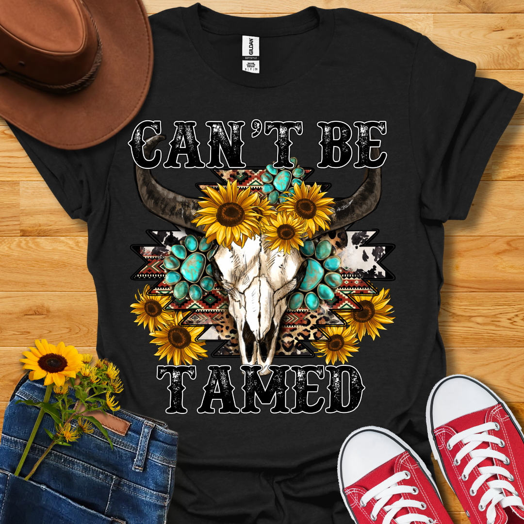 Can't Be Tamed Skull T-Shirt