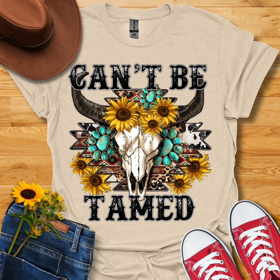 Can't Be Tamed Skull T-Shirt
