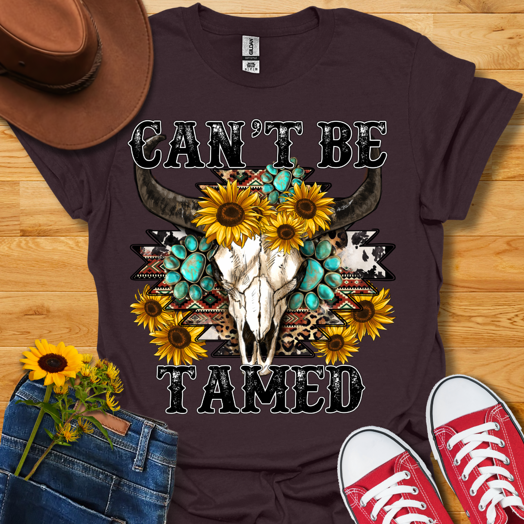 Can't Be Tamed Skull T-Shirt