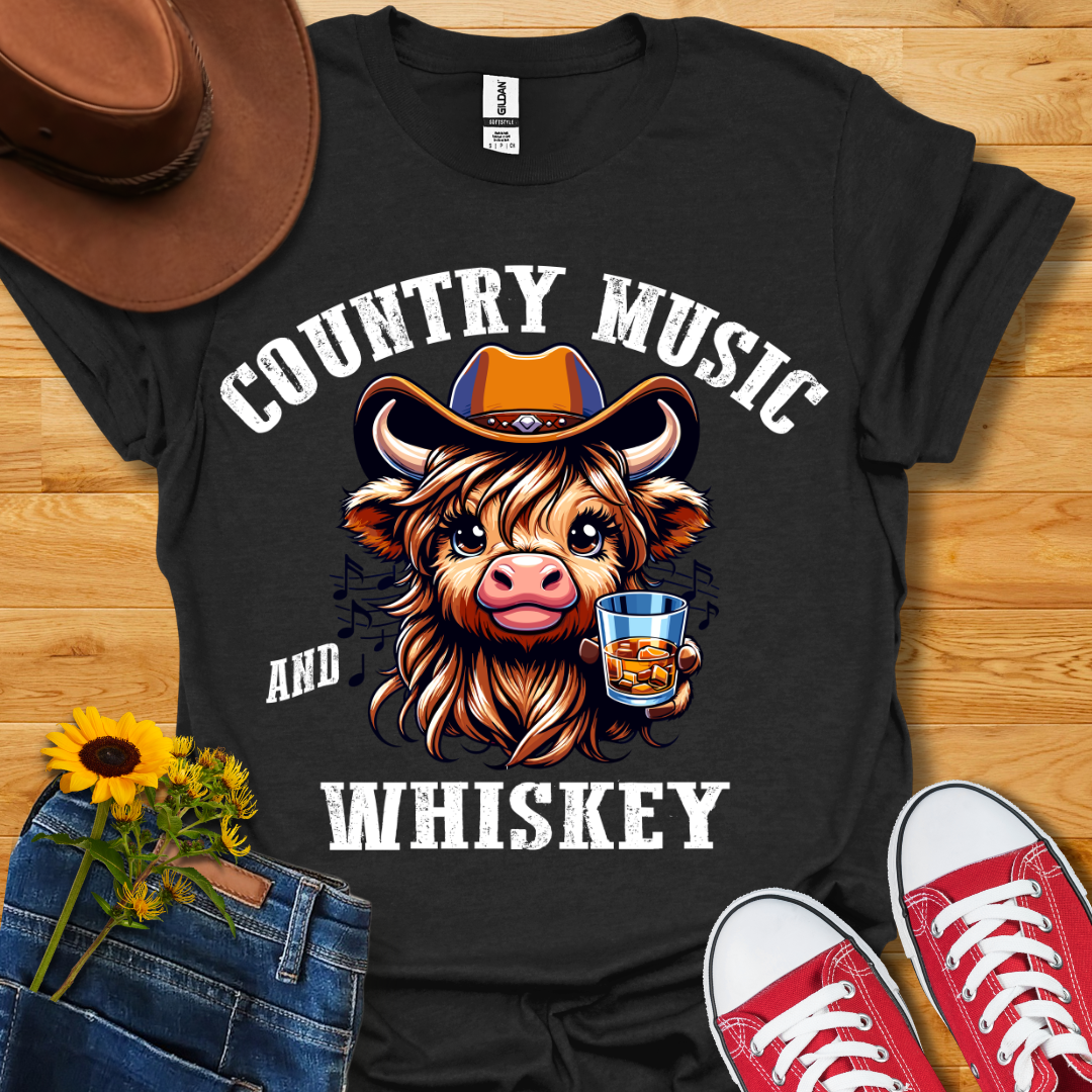 Country Music & Whiskey T-Shirt