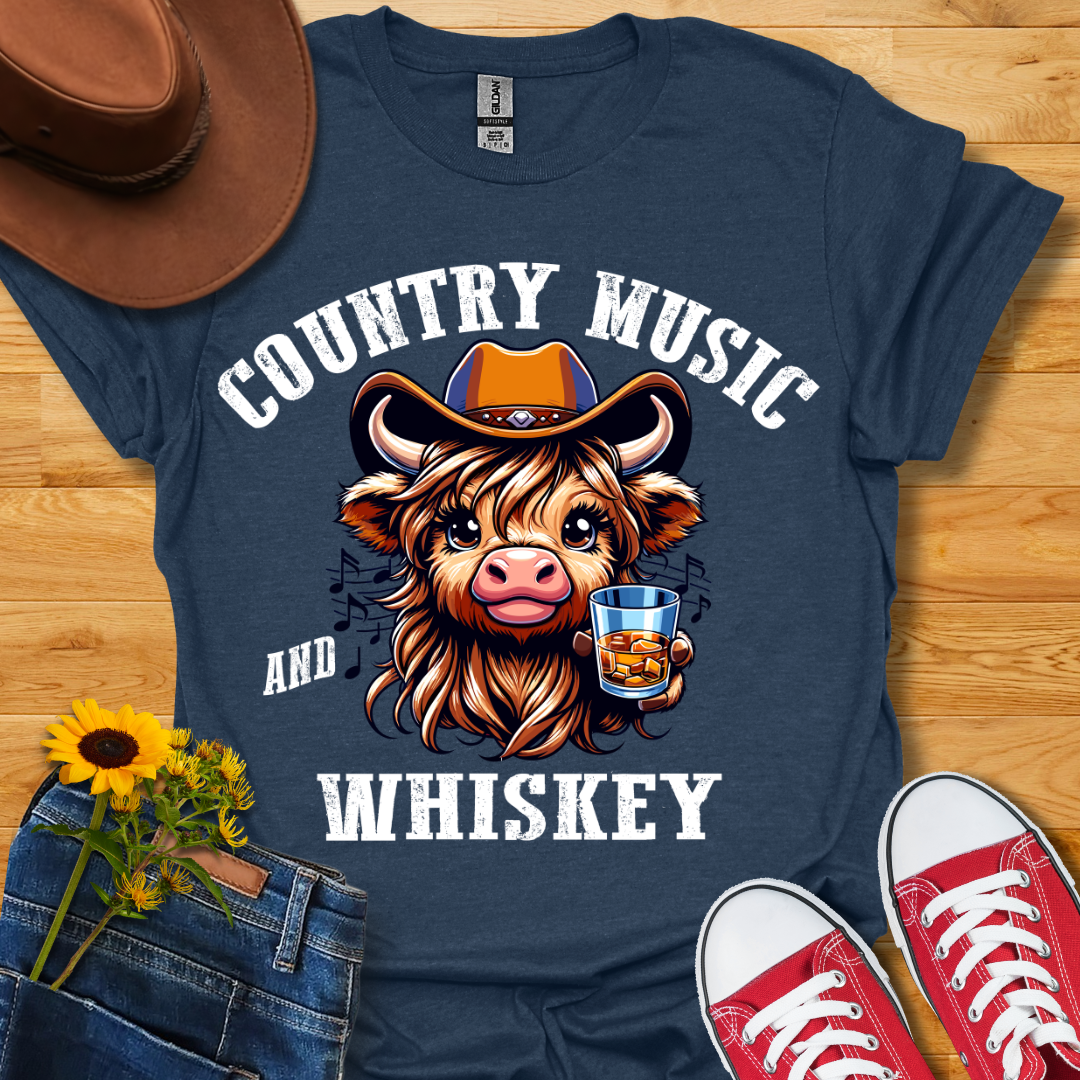 Country Music & Whiskey T-Shirt