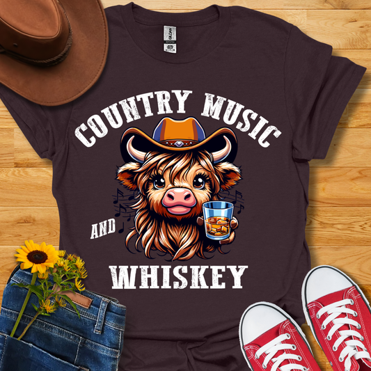 Country Music & Whiskey T-Shirt