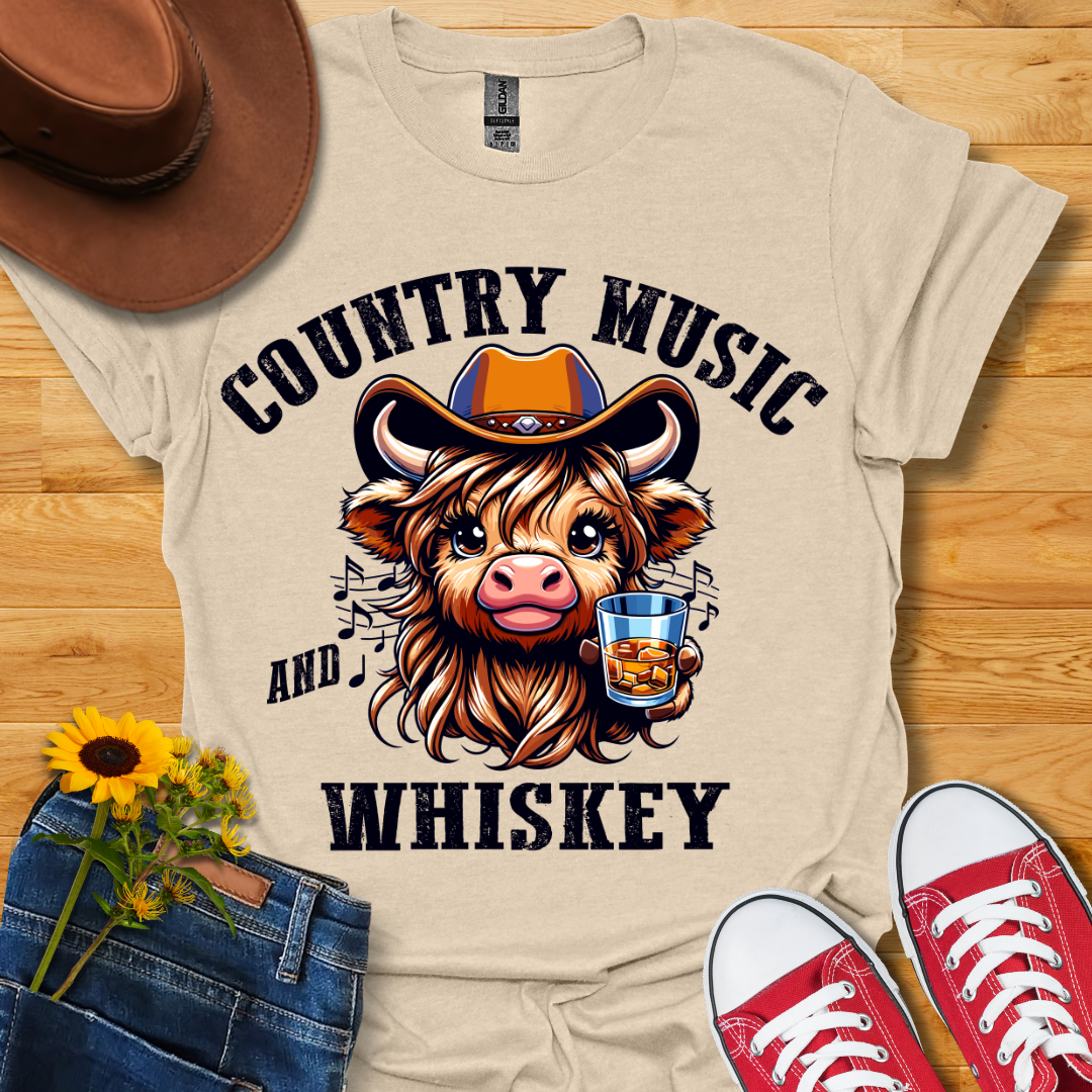 Country Music & Whiskey T-Shirt