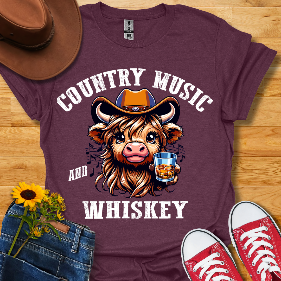 Country Music & Whiskey T-Shirt