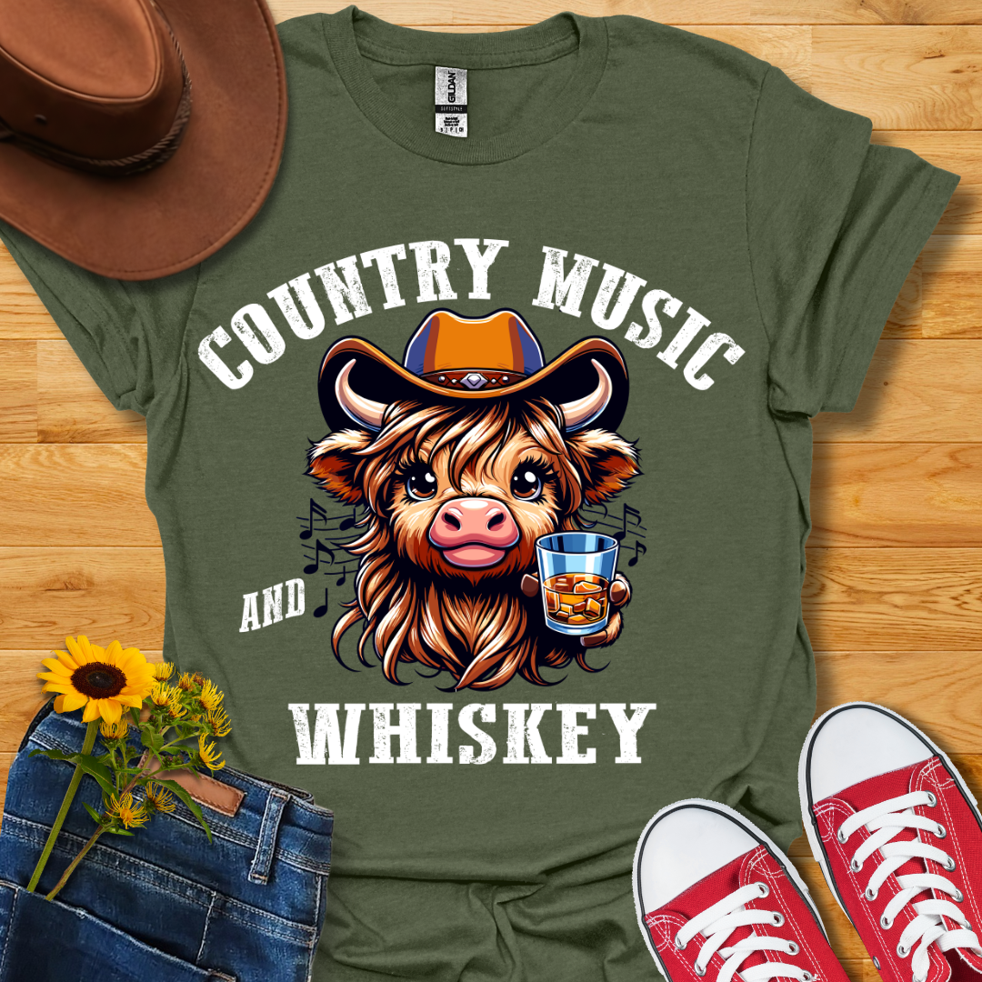 Country Music & Whiskey T-Shirt