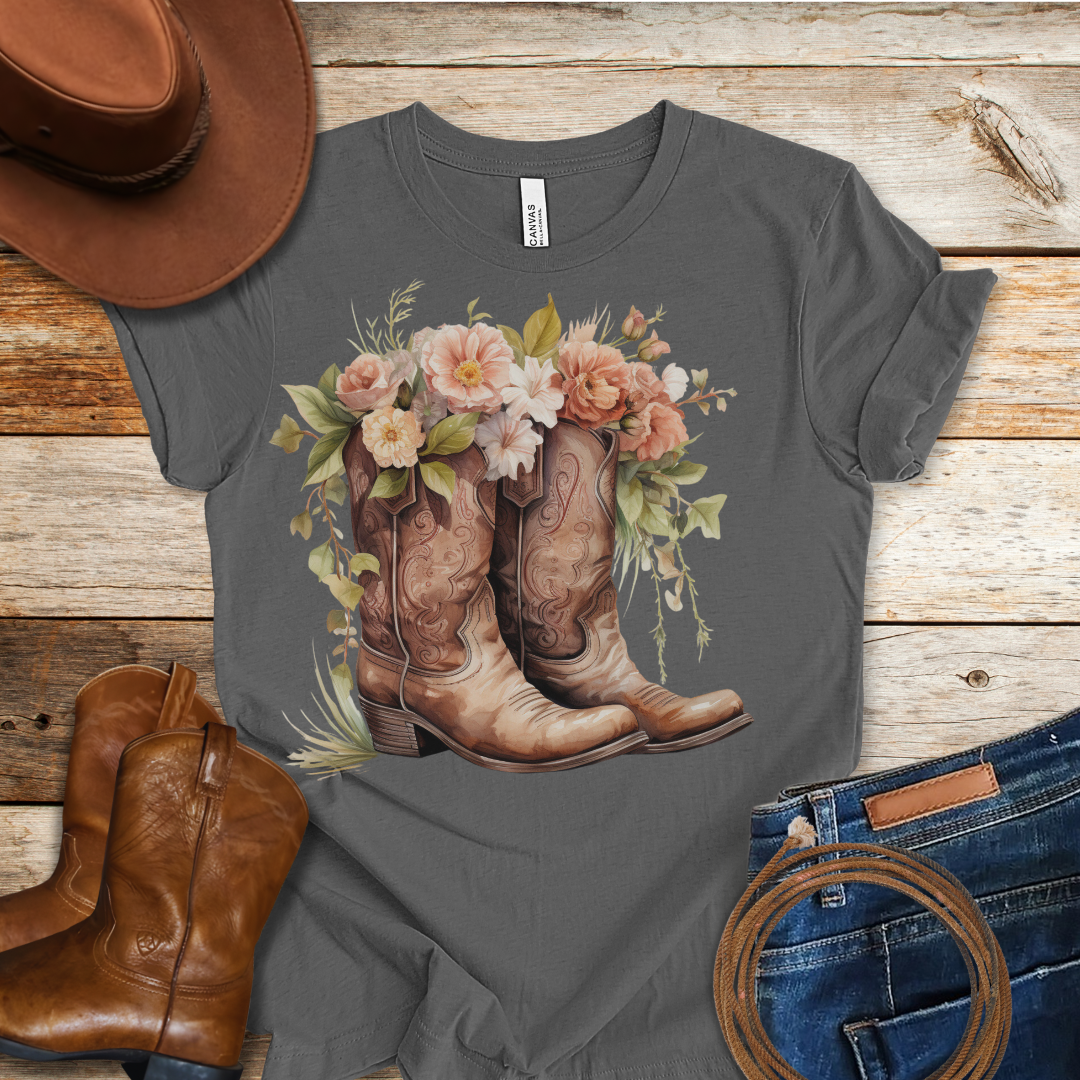 Camellia Boots T-Shirt