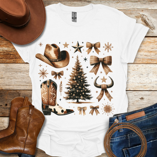 Western Christmas T-Shirt