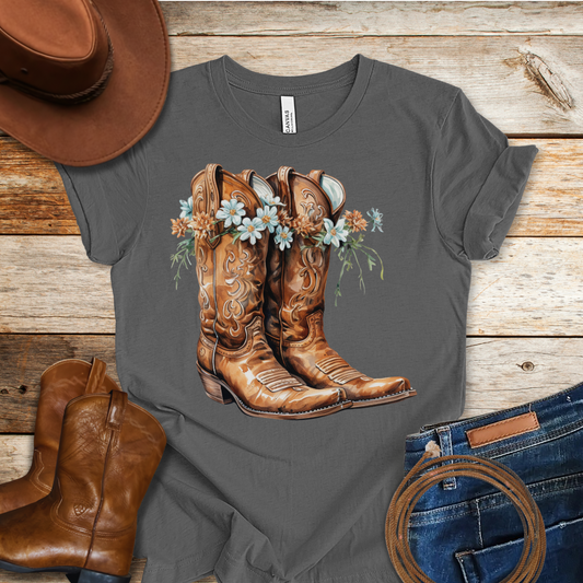 Periwinkle Boots T-Shirt