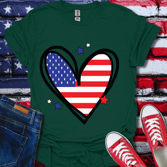 USA Heart T-Shirt