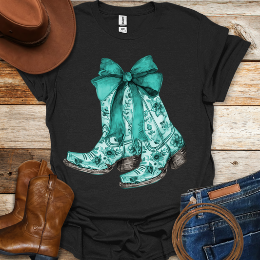 Turquoise Boots T-Shirt