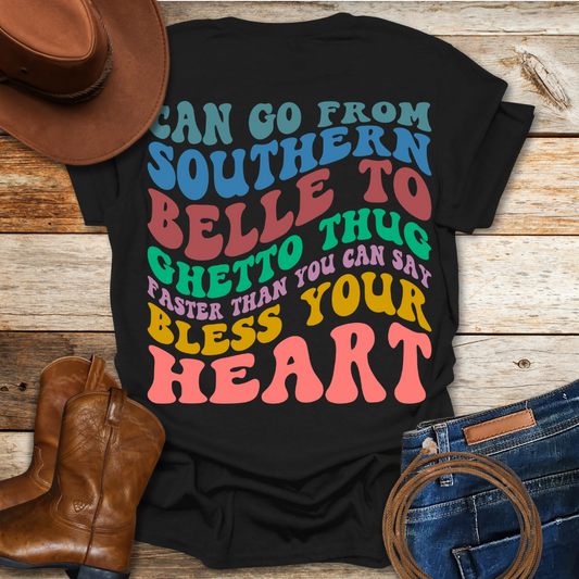 Blessed Southern Belle T-Shirt (Colored ver.)