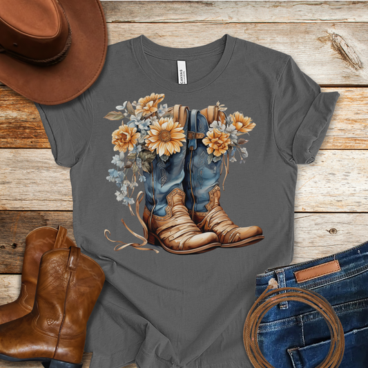 Sunflower Boots T-Shirt