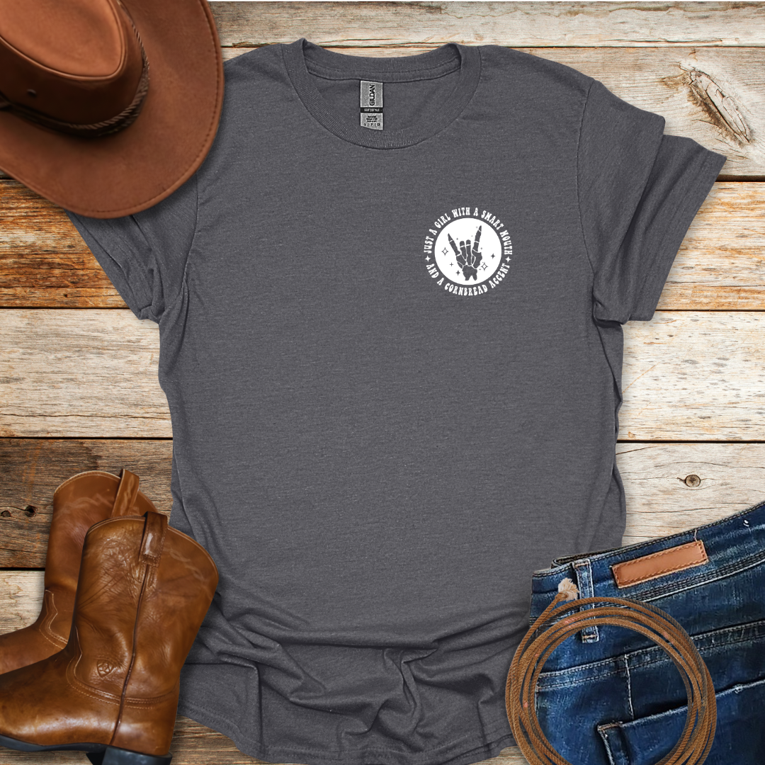 Cornbread Accent T-Shirt (Back & Front Print)
